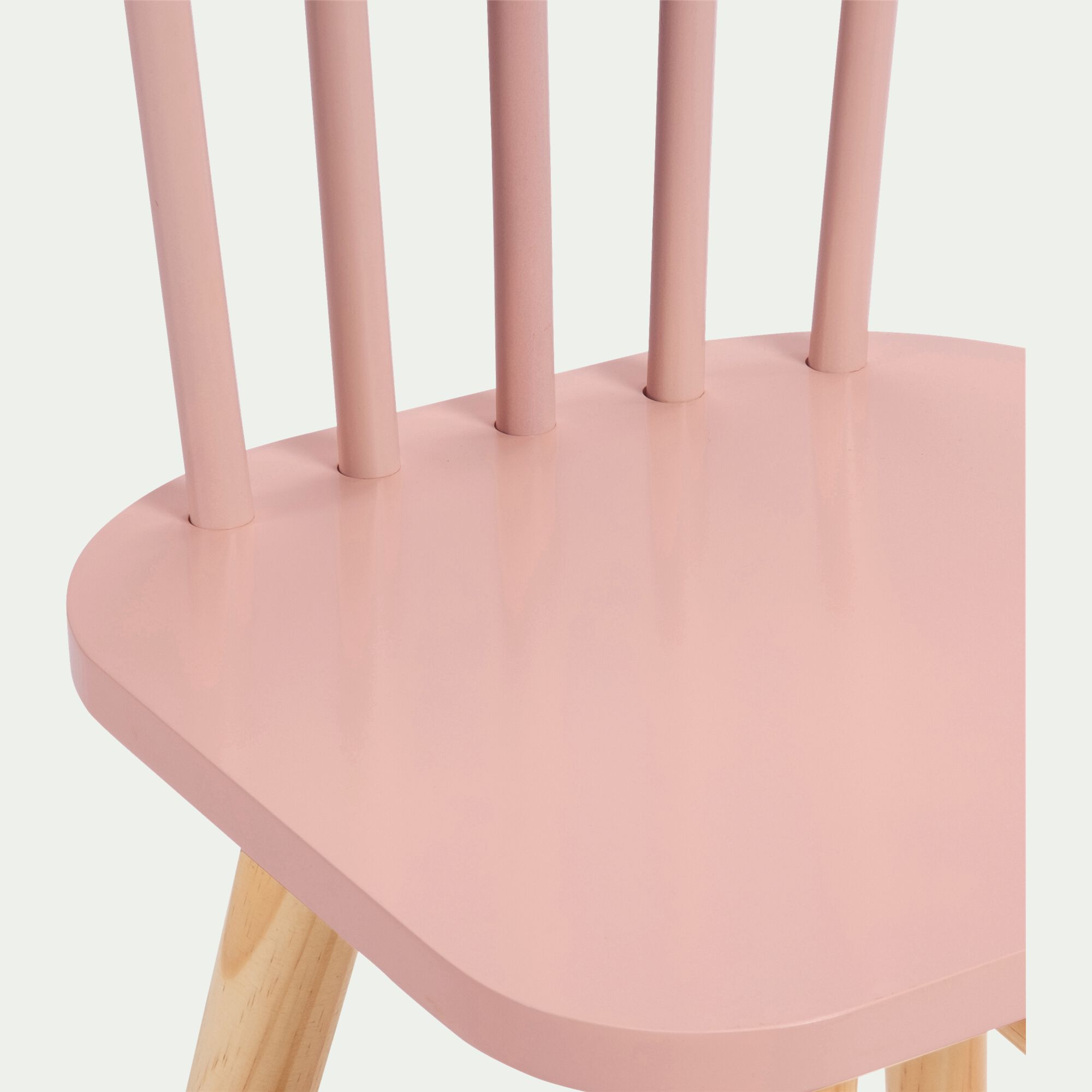 HELGA - Chaise enfant en bois de hêtre - rose sable