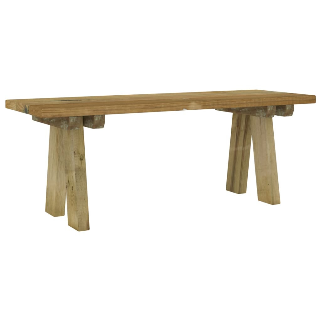 Ławka ogrodowa Brąz 110 x 38 x 45 cm Drewno sosnowe vidaXL