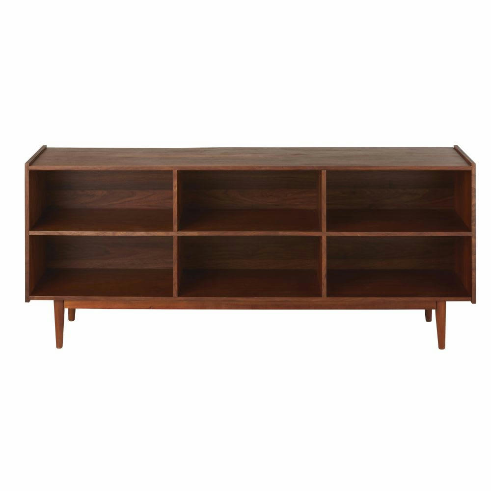 Griffith - Etagère vintage 6 niches marron