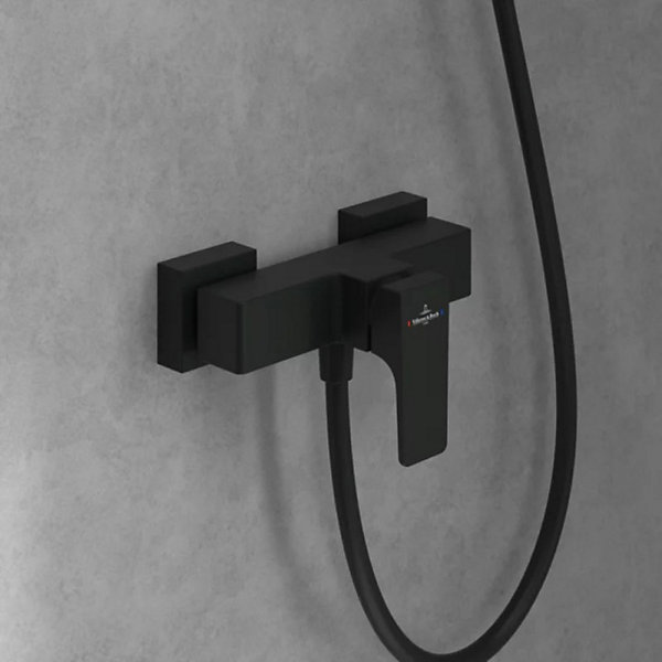 Mitigeur mécanique douche VILLEROY ET BOCH Architectura Square Noir mat