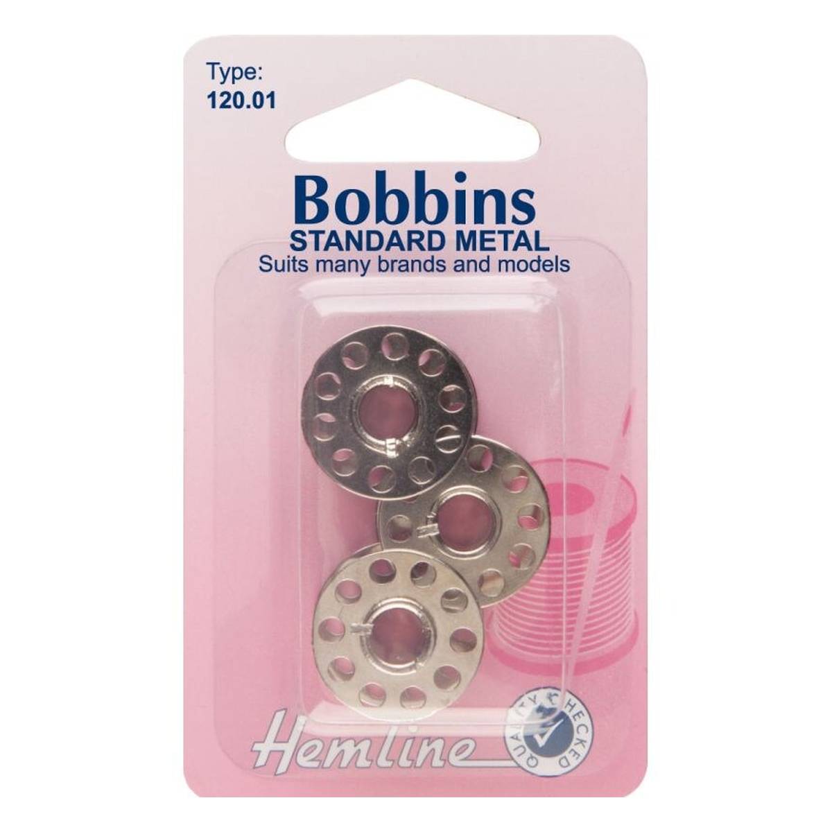 Hemline Standard Metal Bobbins 3 Pack