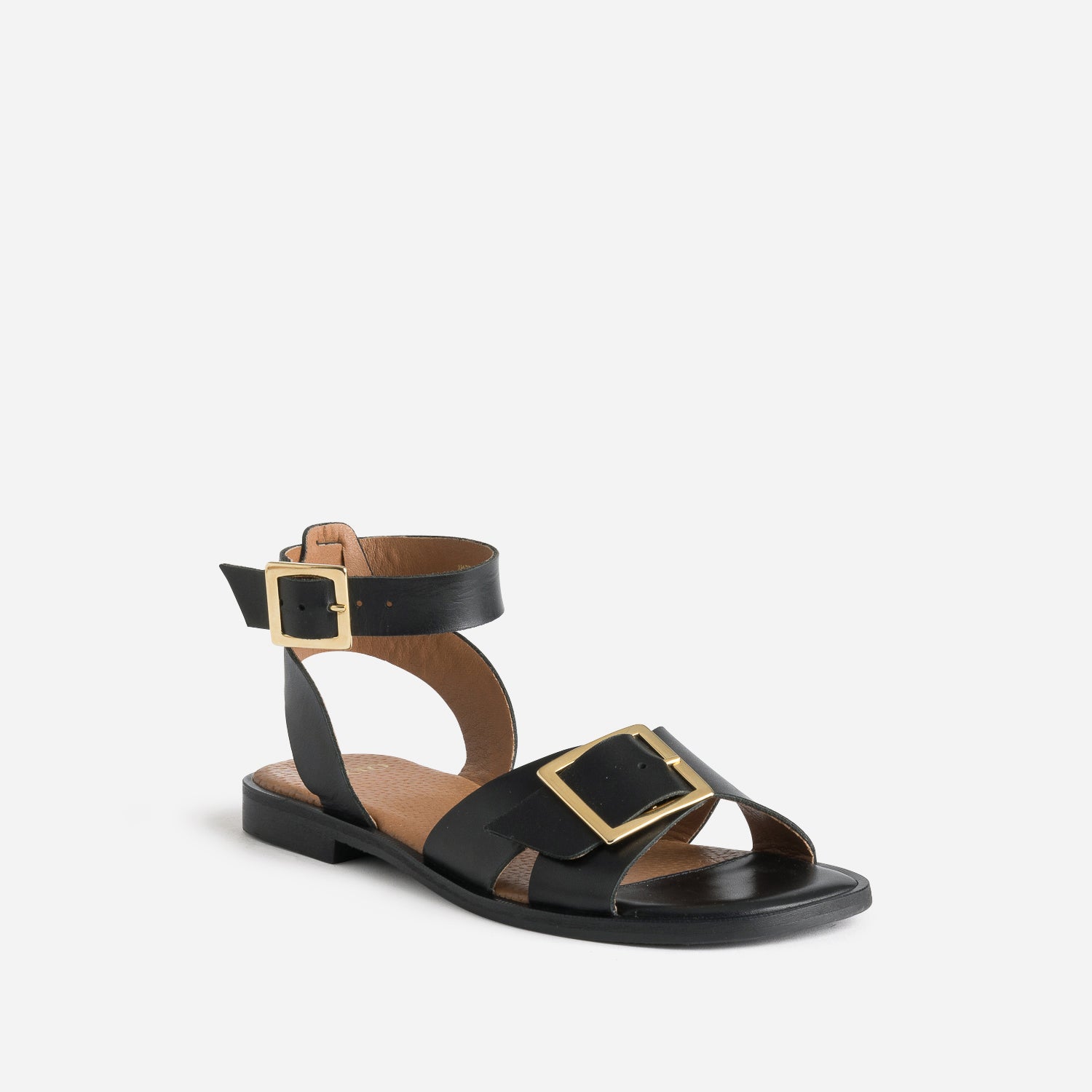 Sandale TEXTO dorée cuir