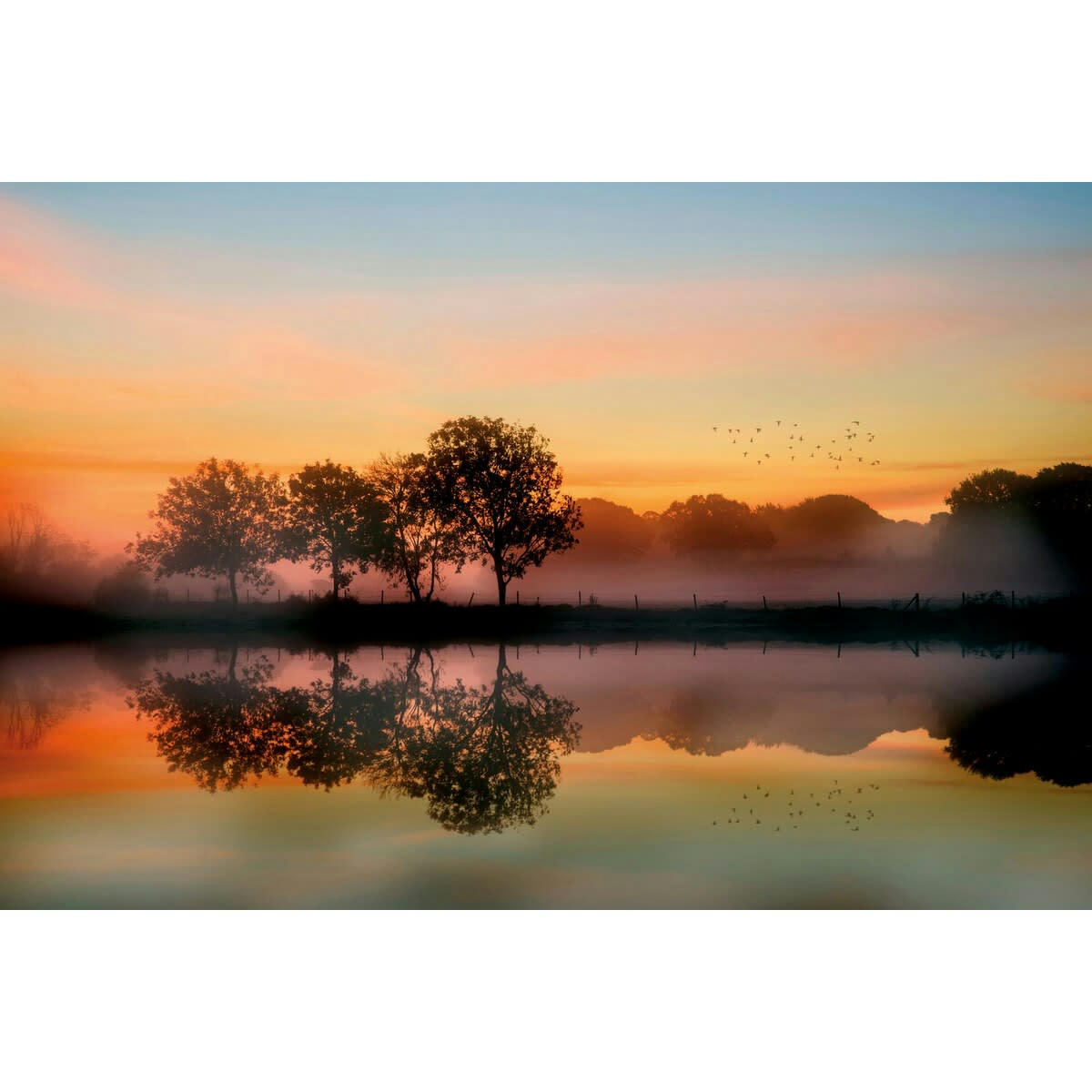 GRANDS ESPACES - Tableau sur toile campagne 45x65 cm