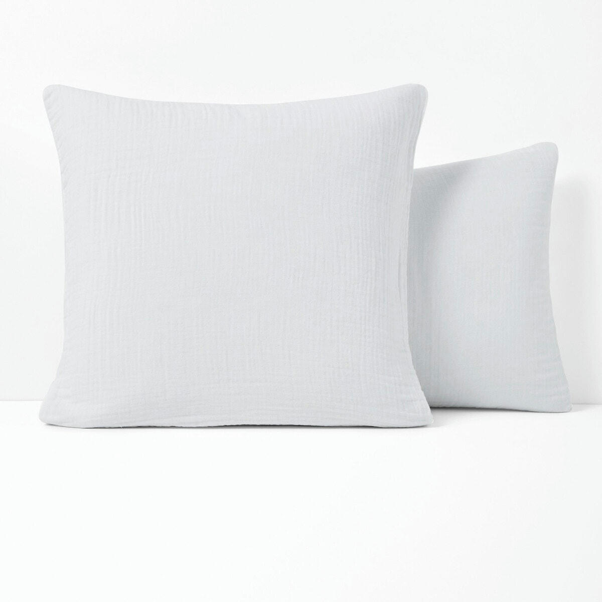 Taie d'oreiller enfant unie gaze de coton, Kumla
