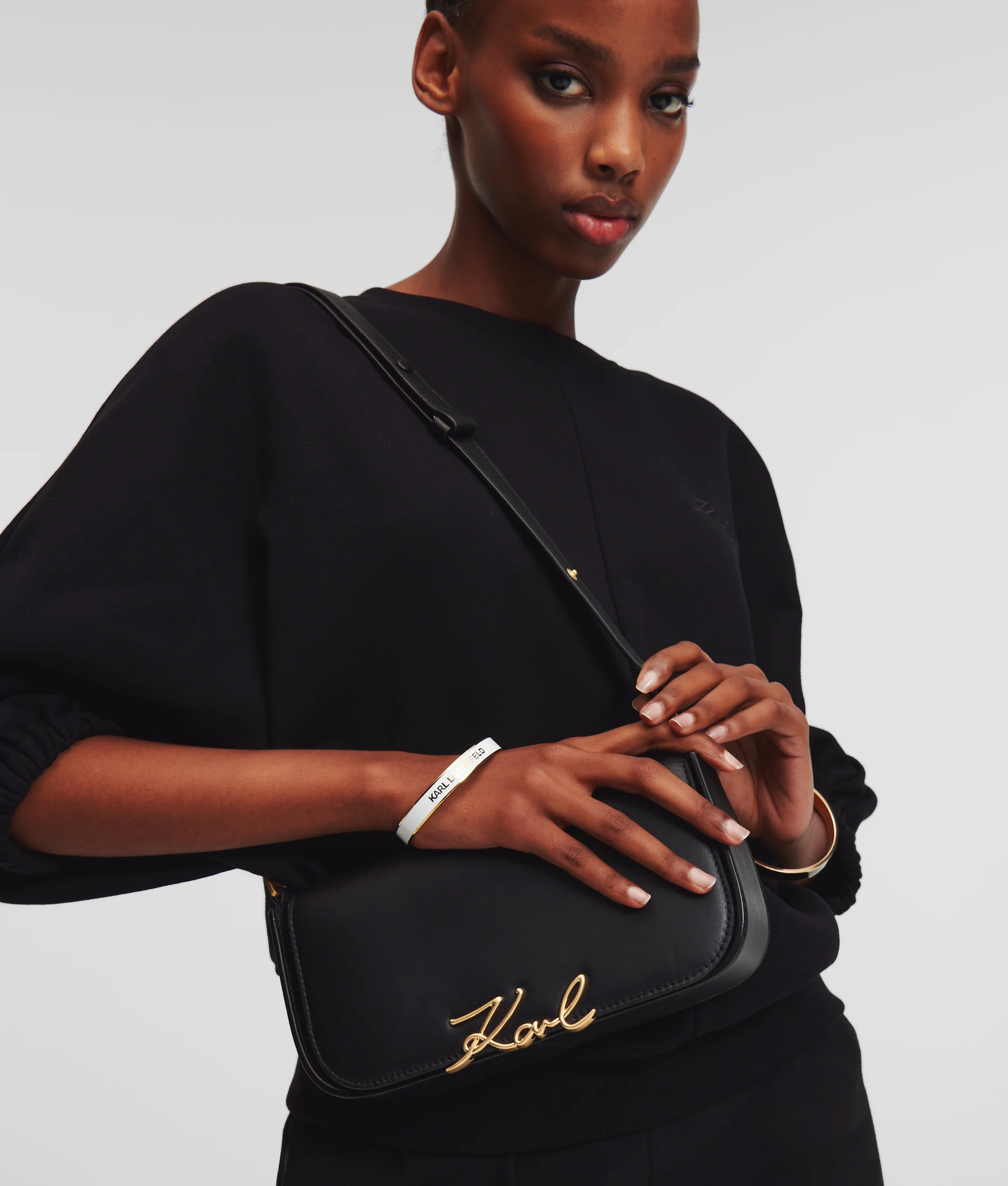 Sac bandoulière deux en un K/Signature