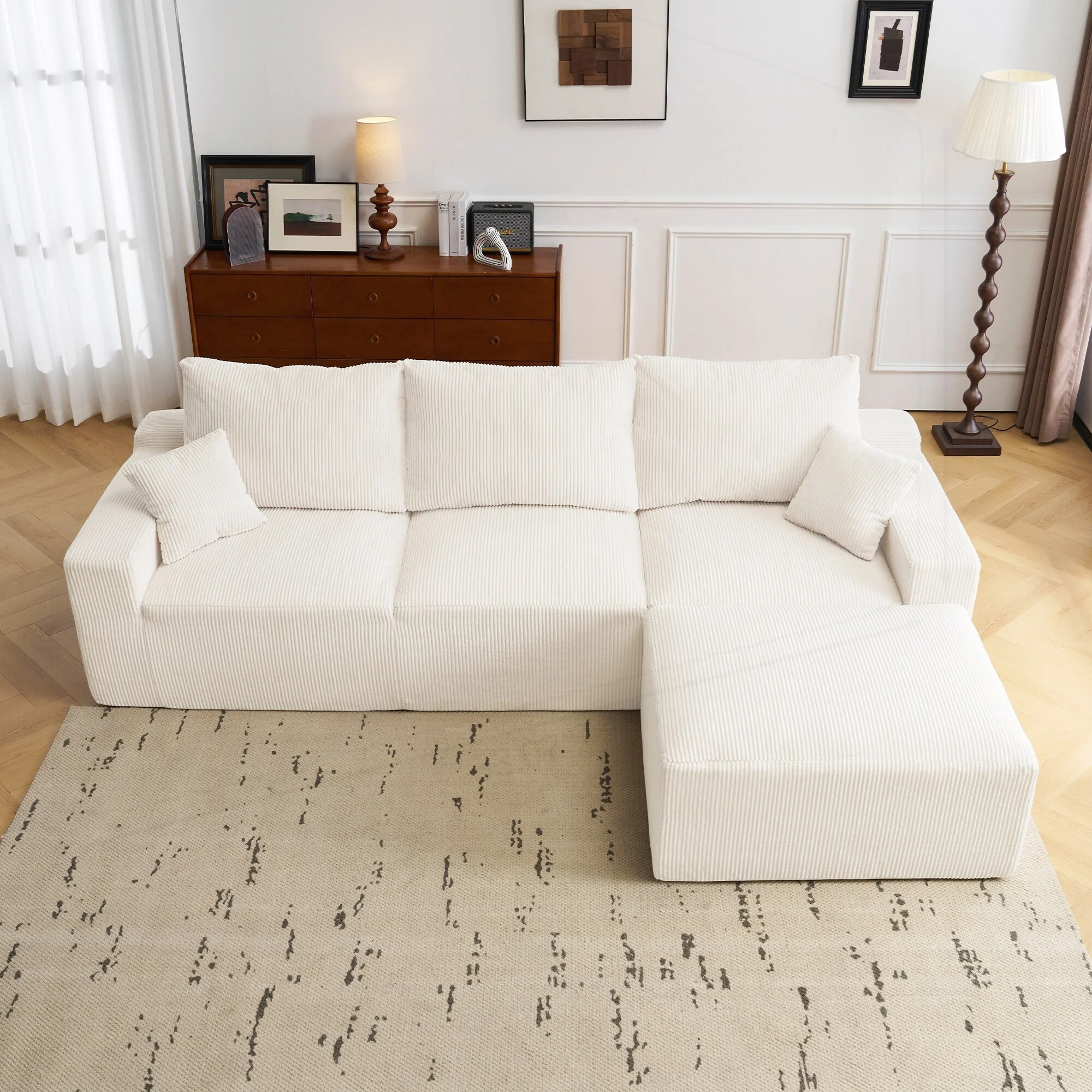 Sectional Couch with Deep Seat