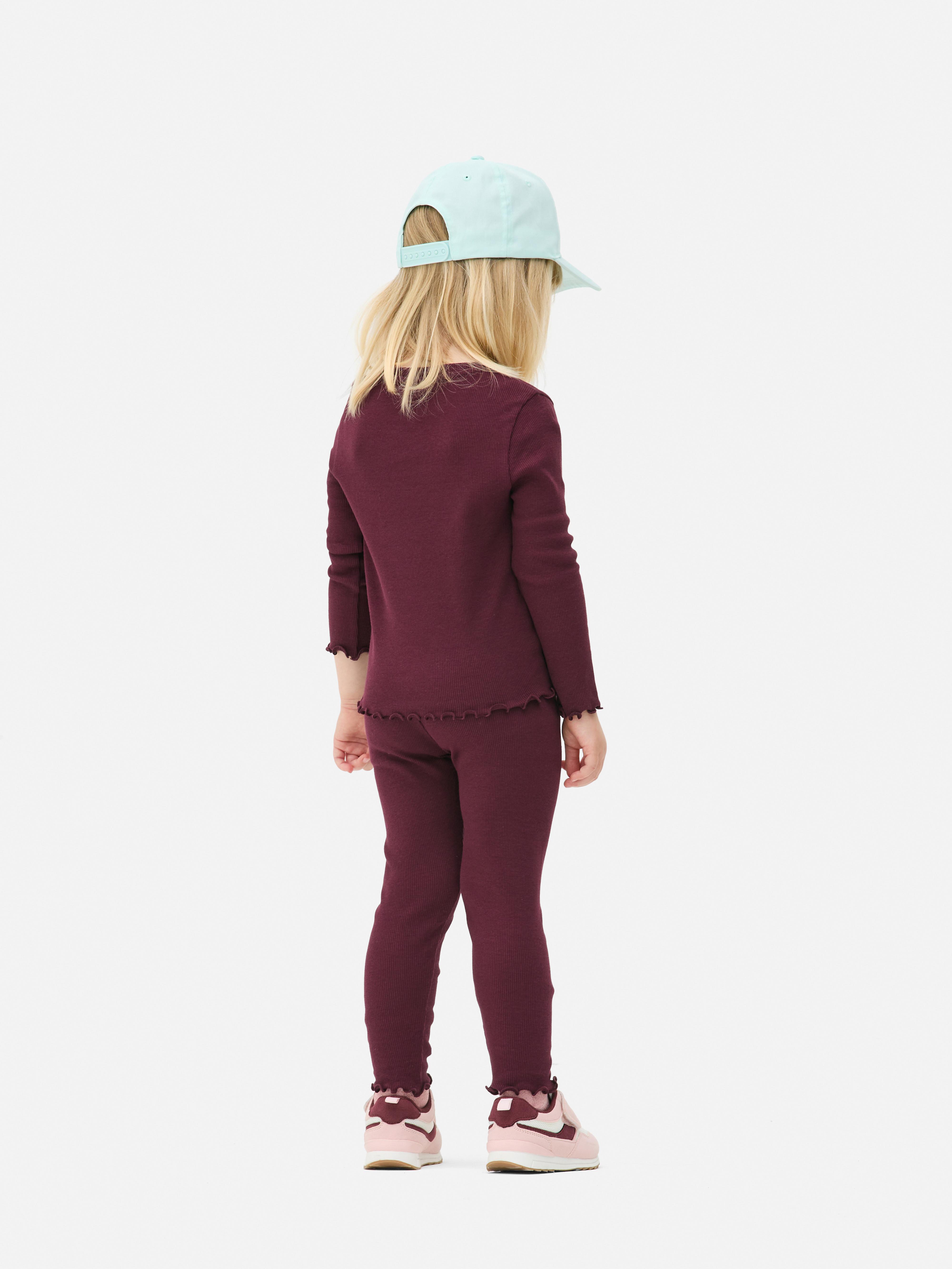 1.5-8yrs | Ribbed Lettuce Trim T-Shirt