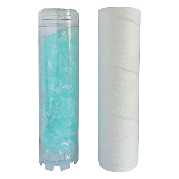 Aquawater - Kit Performance - Lot de 2 cartouches (1 filtration   1 anticalc/corr)-Durée 12m