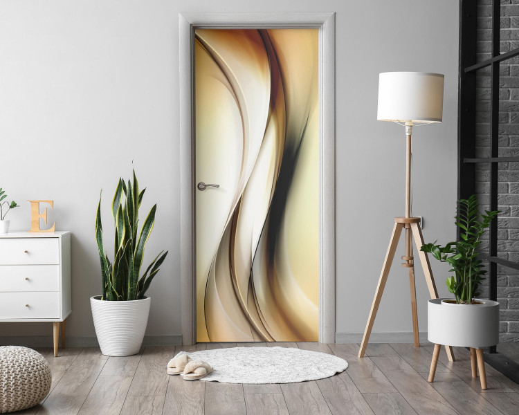 Naklejka na drzwi Abstrakcyjne fale 75x205 cm Fototapeta