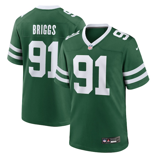 Jowon Briggs New York Jets Nike Team Game Jersey - Legacy Green