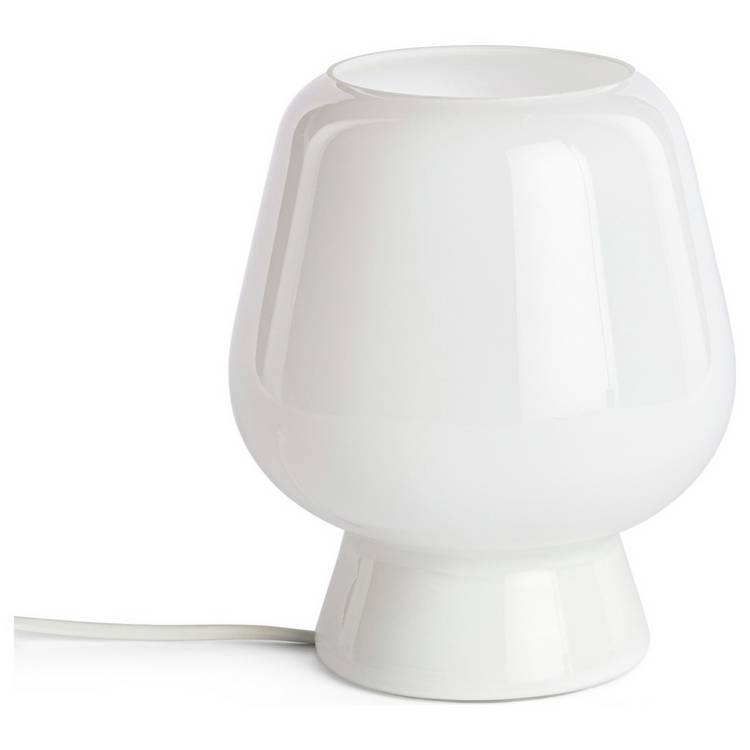 Habitat Lucetta Glass Table Lamp - White