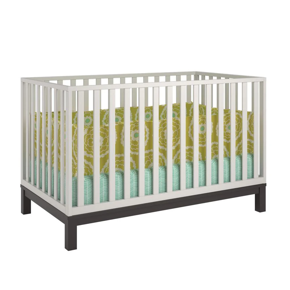 Ameriwood Home Leni Espresso and White Crib by Cosco