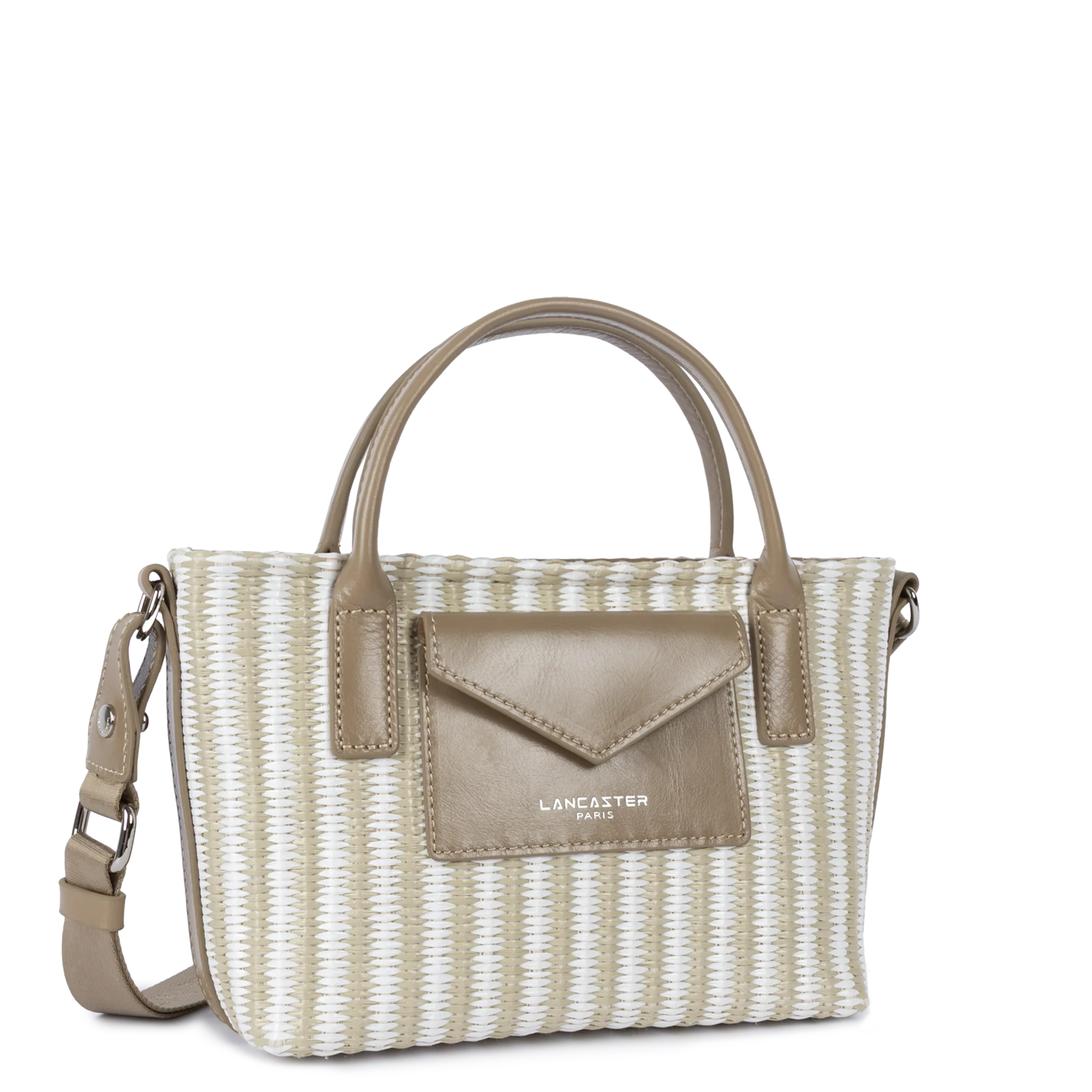 Mini sac cabas main - KBA Marinière Osier