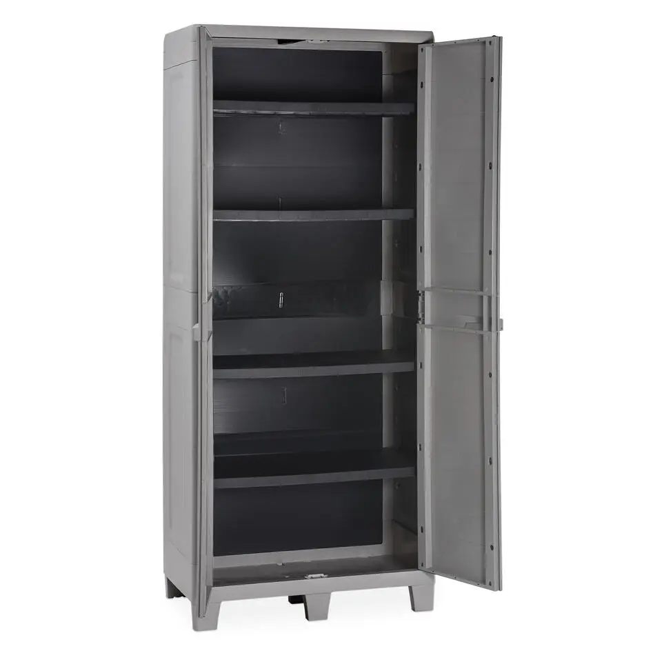 Toomax Woody's XL opbergkast hoog - lichtgrijs/donkergrijs