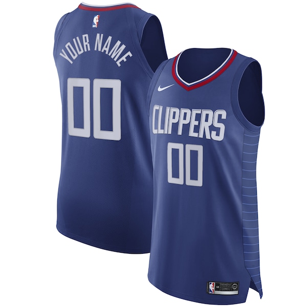 LA Clippers Nike 2020/21 Authentic Custom Jersey Blue - Icon Edition