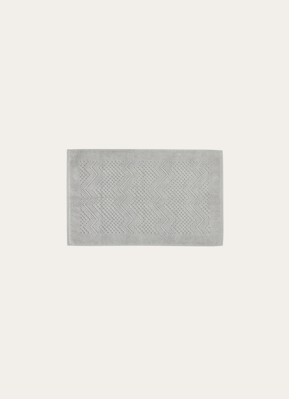 TAPIS DE BAIN EN COTON GRIS CLAIR