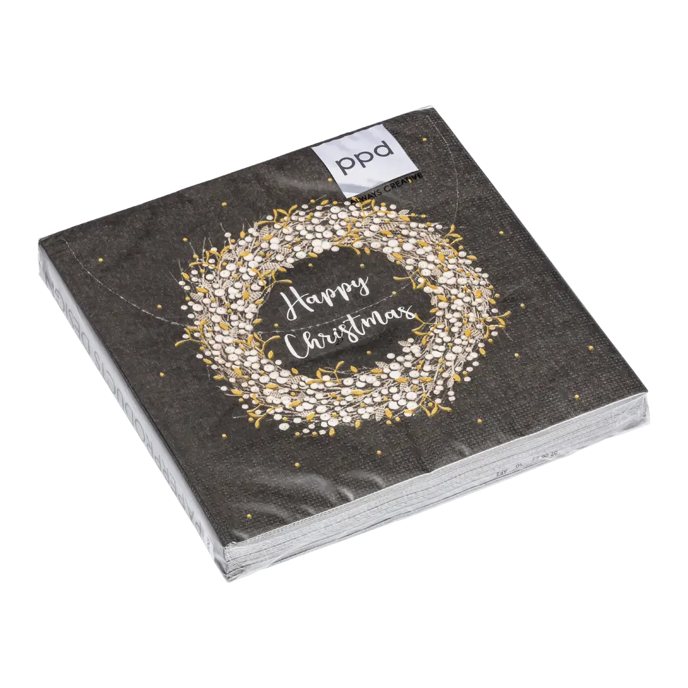 Papierserviette 20er-Set White Wreath