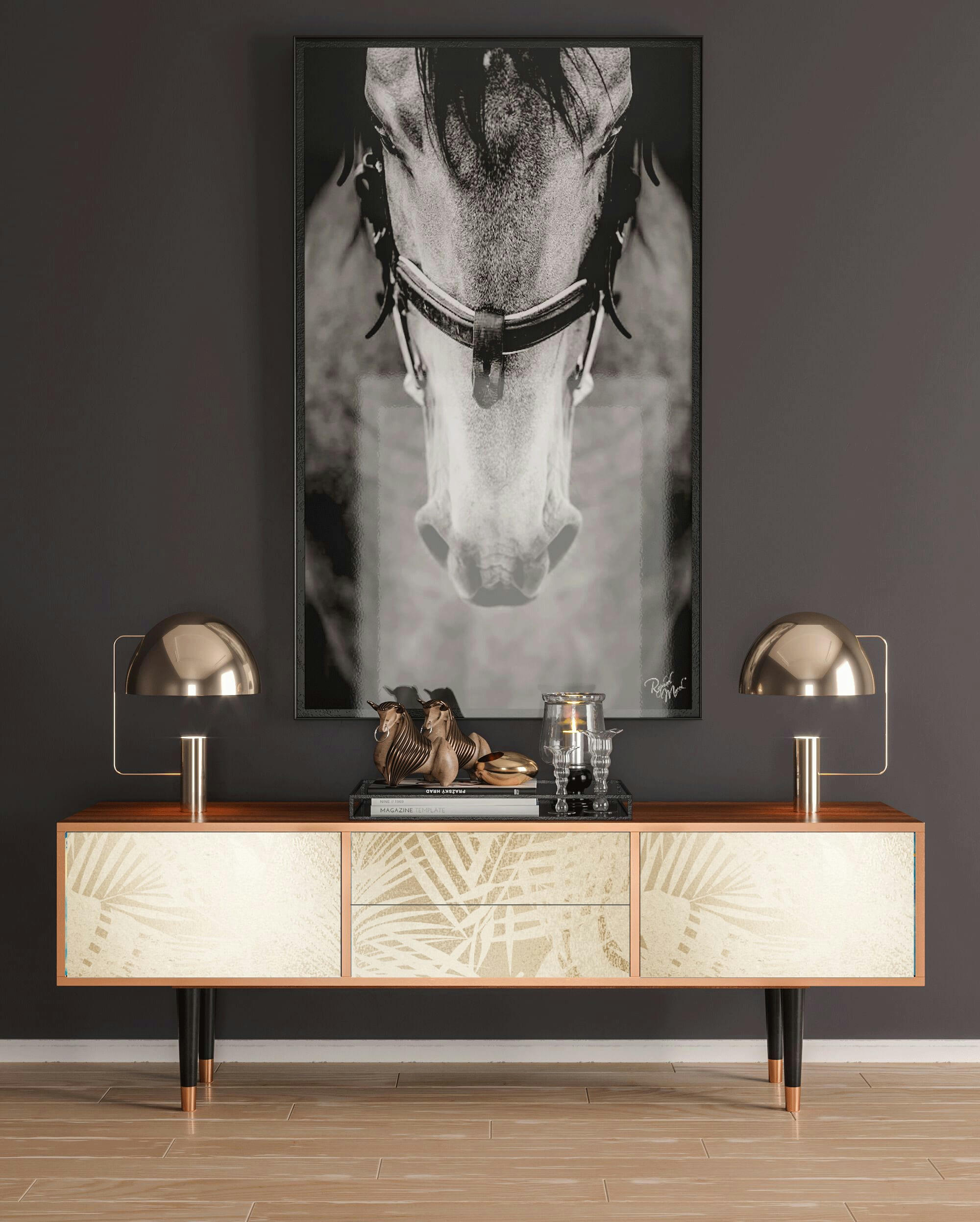 PLANT OF THE DESSERT - Meuble TV  sable 2 tiroirs et 2 portes L 170 cm