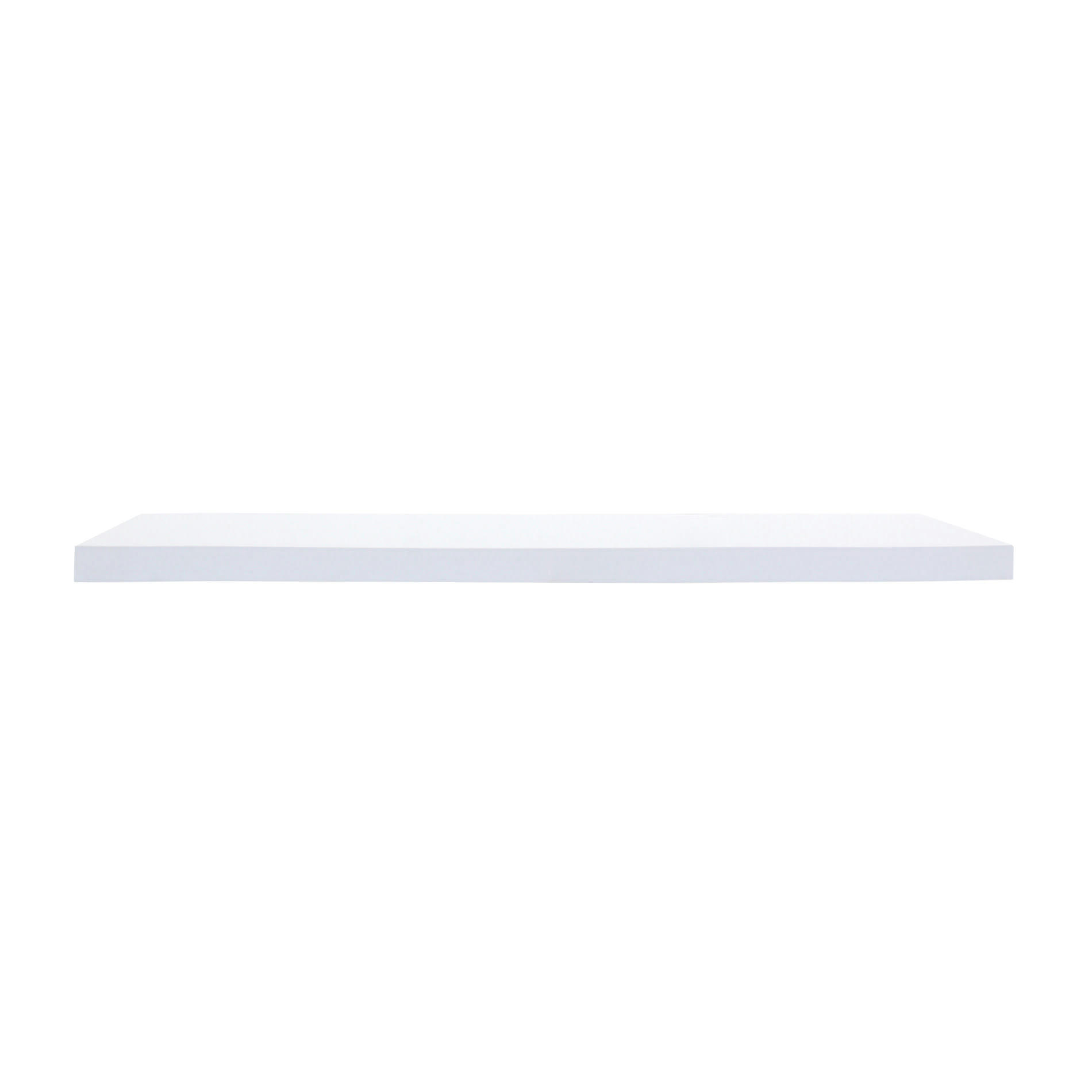 ROMA - Lot de 2 étagères murales 100x25 cm en mdf blanc