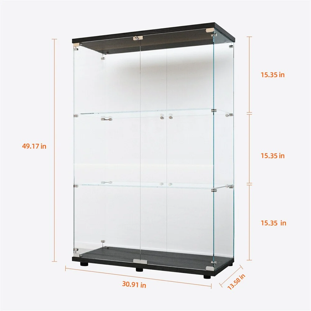 Tempered Glass Display Cabinet,Storage Cabinet,File Cabinet,with LED