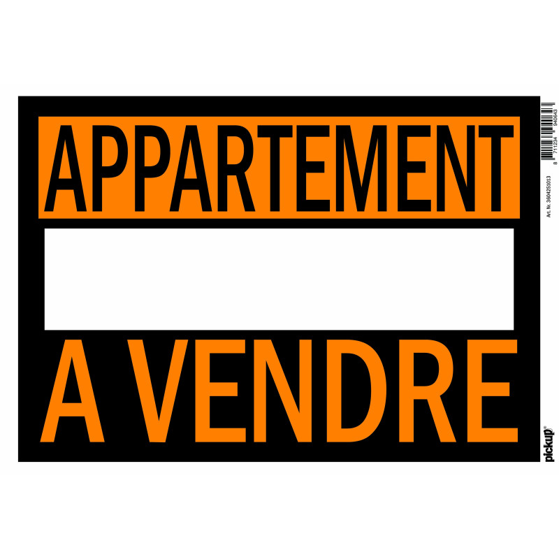 Affiche appartement à vendre 25 x 35 cm