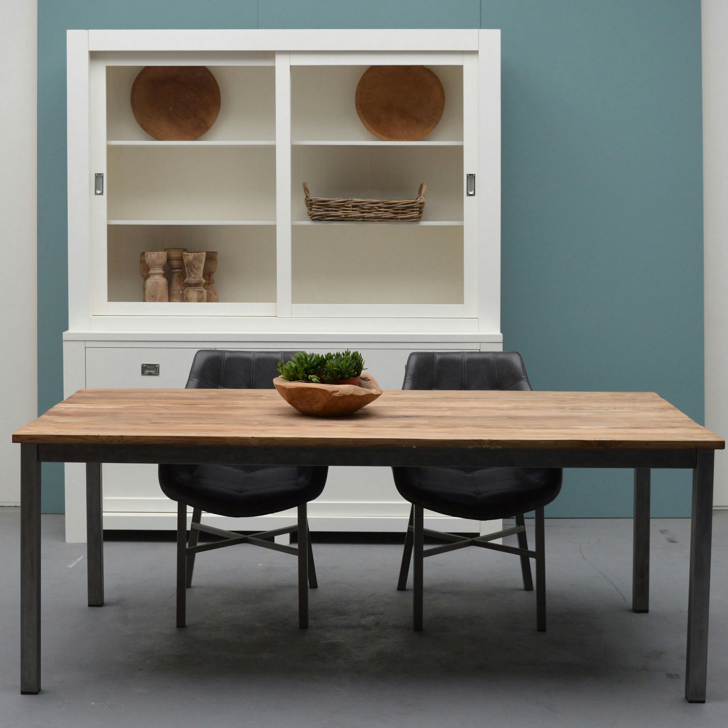 PADANG - PADANG-Table à manger 8/10 personnes L220 cm, en Teck massif recyclé