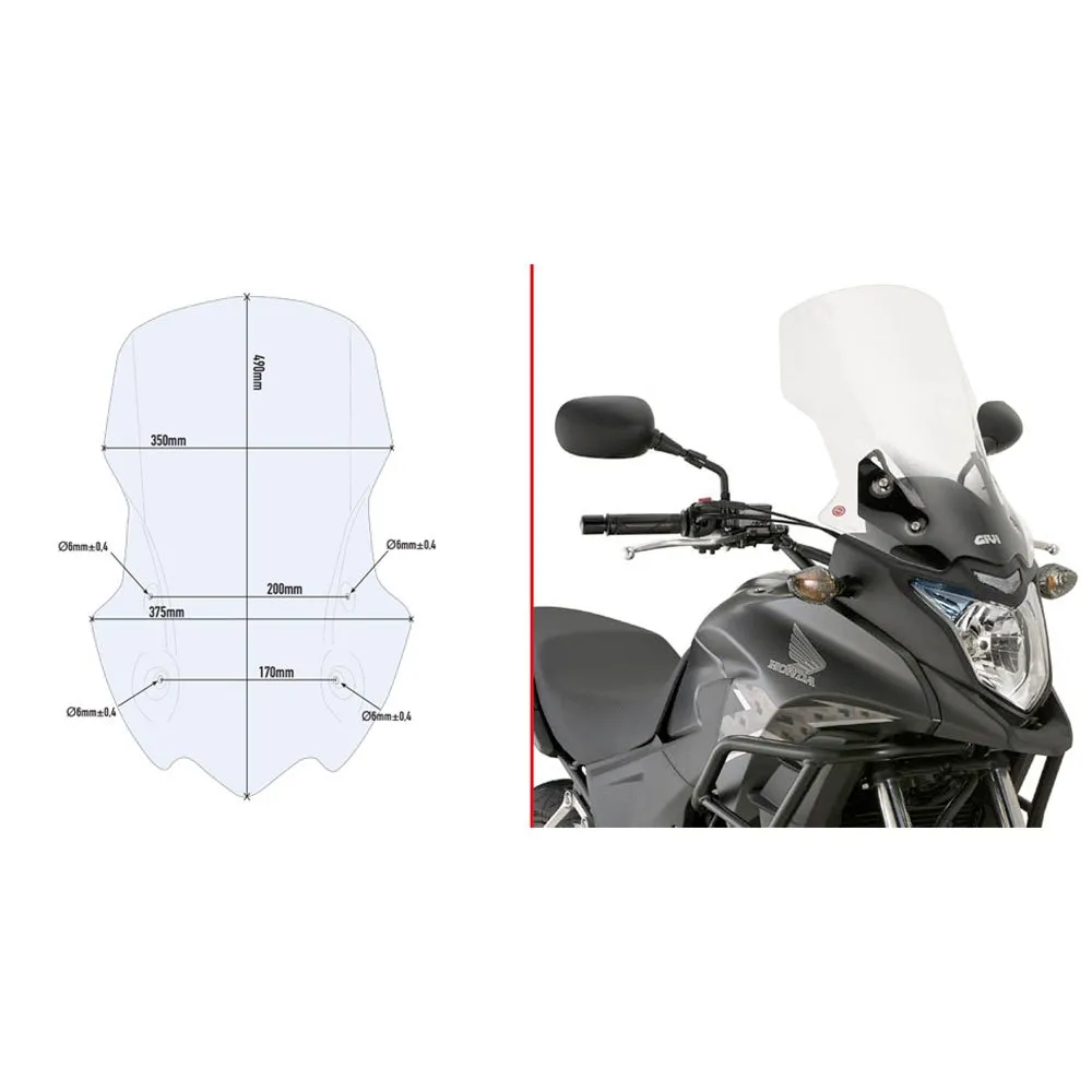 Givi D1121ST Honda CB 500 X windshield