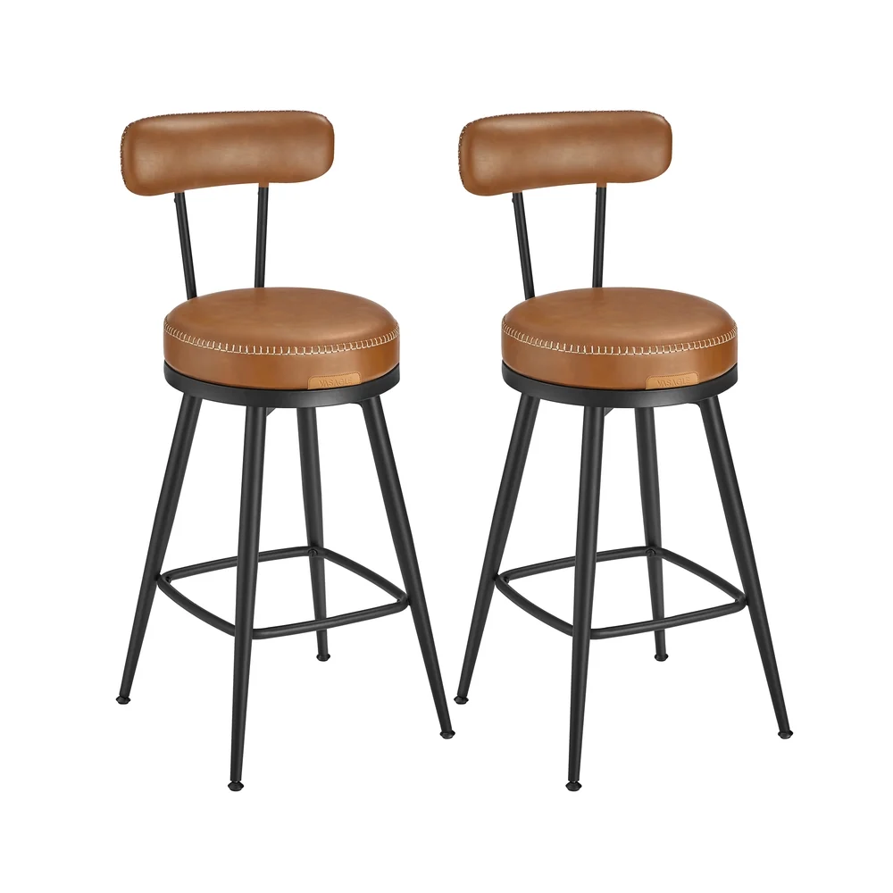 EKHO Collection - Tabourets de bar design en PU (Lot de 2&4)