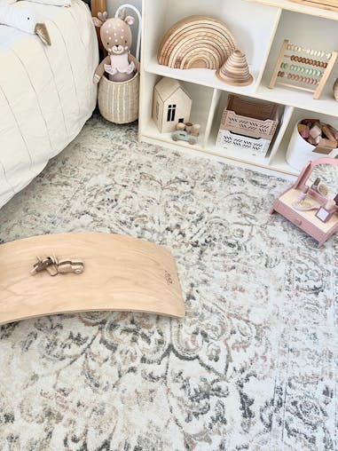 Elouise Cream And Grey Multi-Colour Traditional Floral Rug