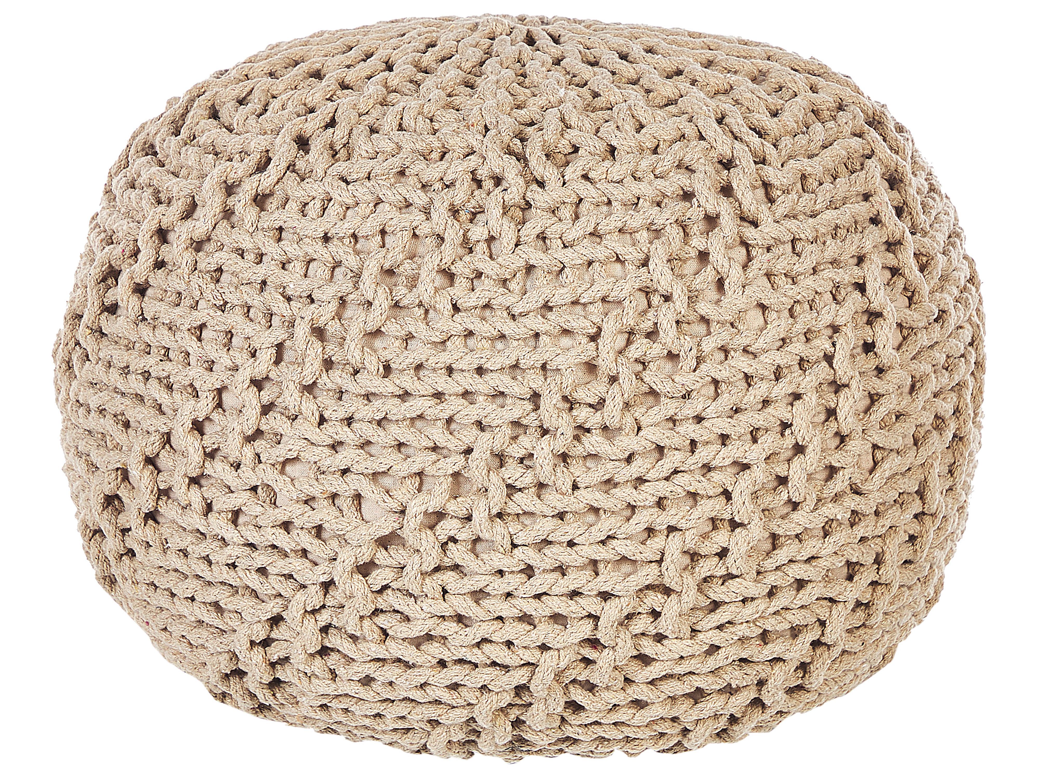 Pouffe PRIENE Cotton Beige