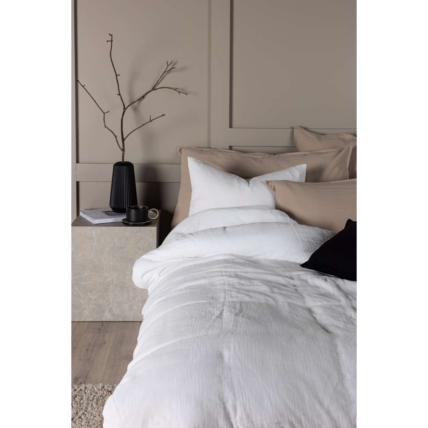 Venture Home Mila Beddengoed 200x150+50x60 - Wit