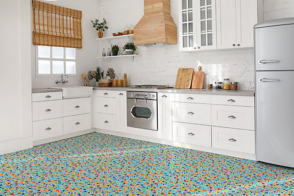 Carreaux vinyle Tulup 30x30 cm Mosaïque colorée 9 pcs