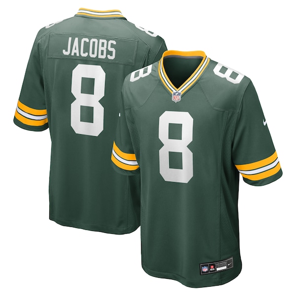 Josh Jacobs Green Bay Packers Nike Team Game Jersey -  Green