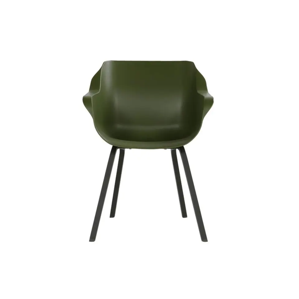 Hartman Sophie Element dining armstoel- moss groen - 4 st.