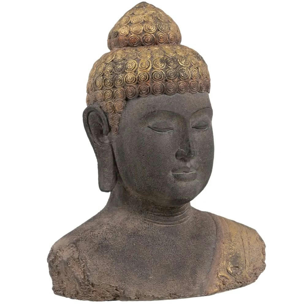 - Statue buste de Bouddha antique H45cm