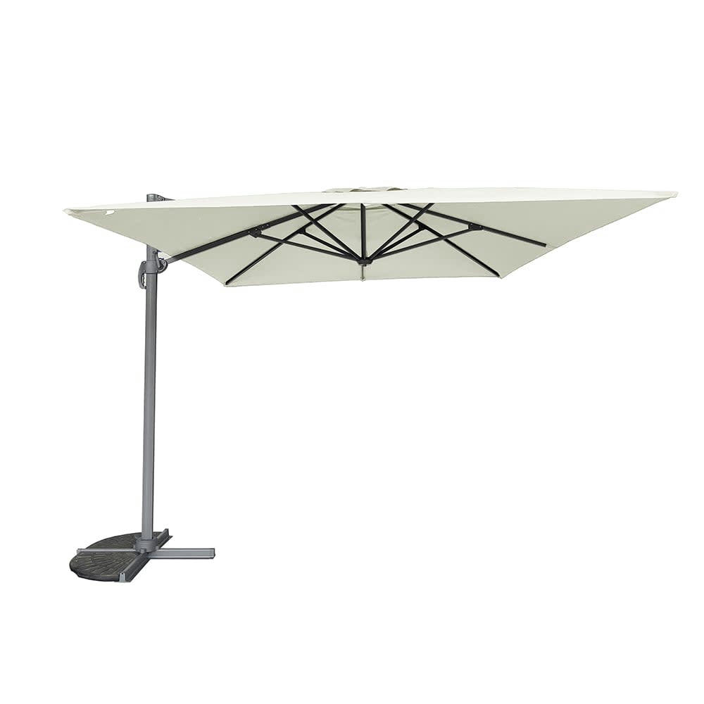 - Parasol déporté 4x3 m écru