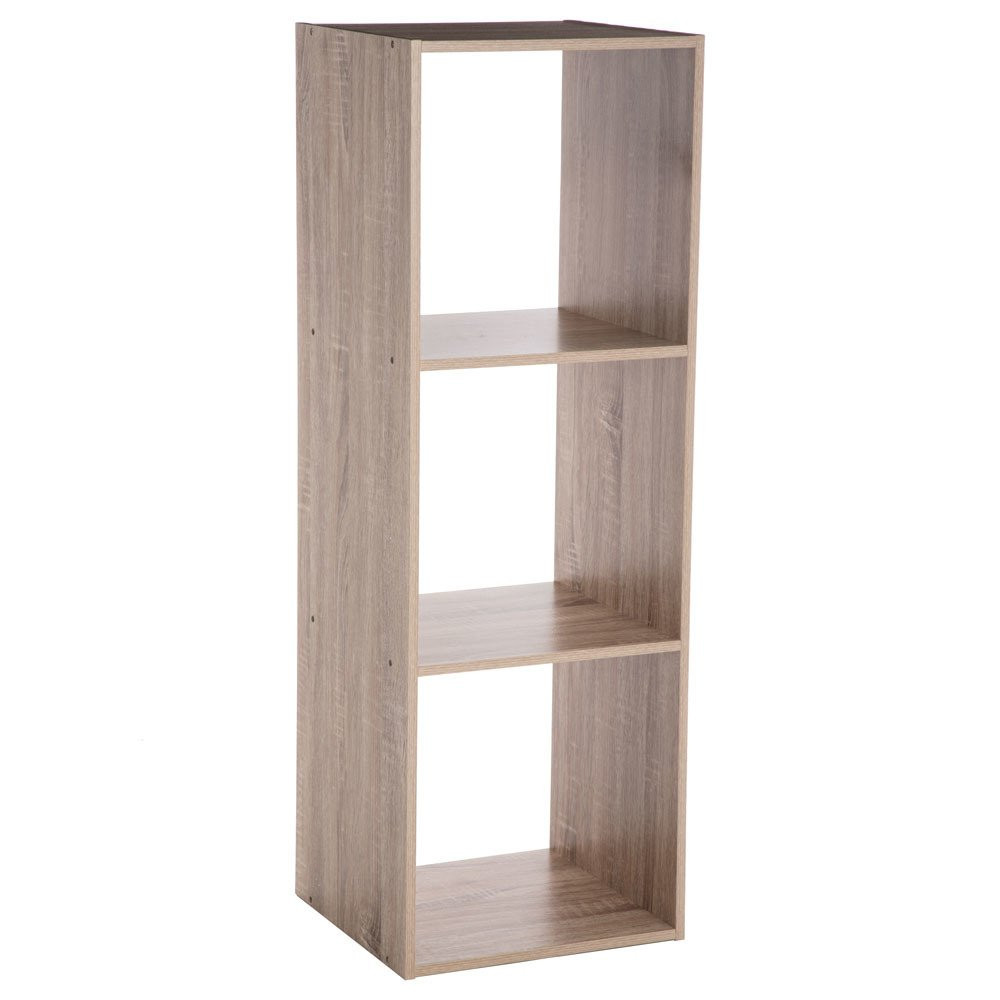 Regał na książki dekoracyjny, 3 poziomy, 100 cm