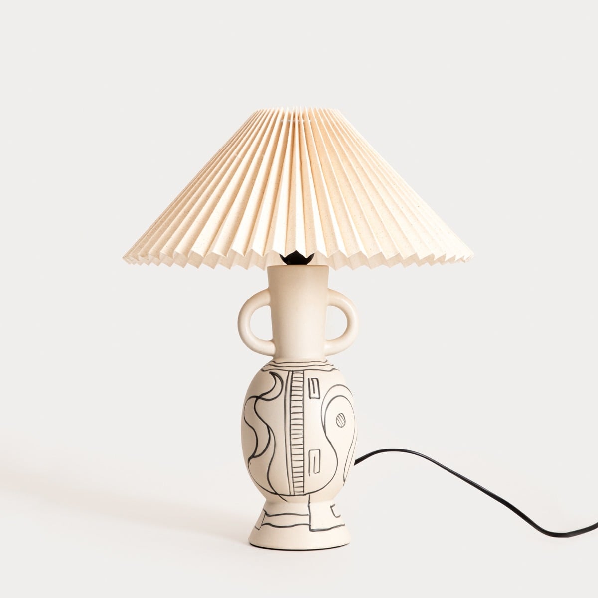 Lampa stołowa TETA ceramiczna 35,5x35,5x44 cm