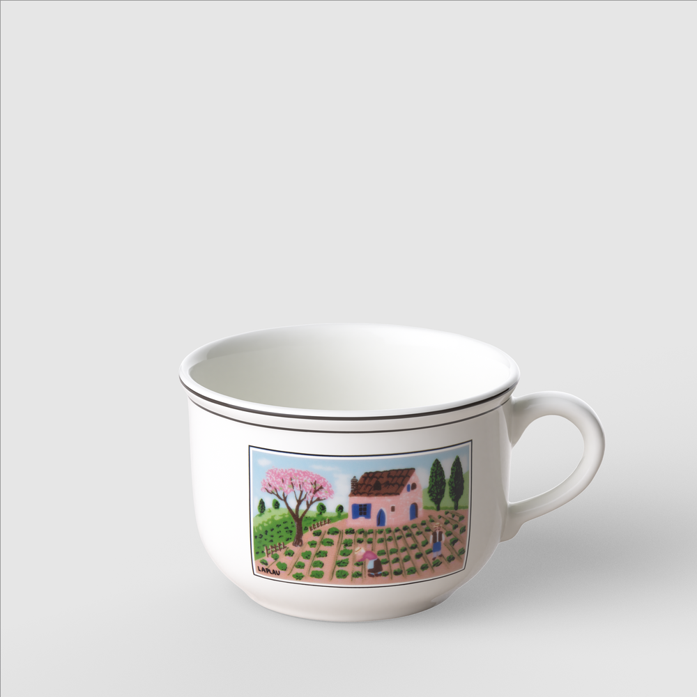 Design Naif Cappuccino cup - Multi-colored, 11.2 oz, Premium Porcelain