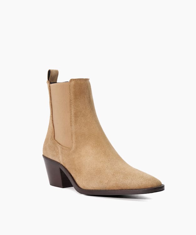 Pexas Sand - Suede Western Boots