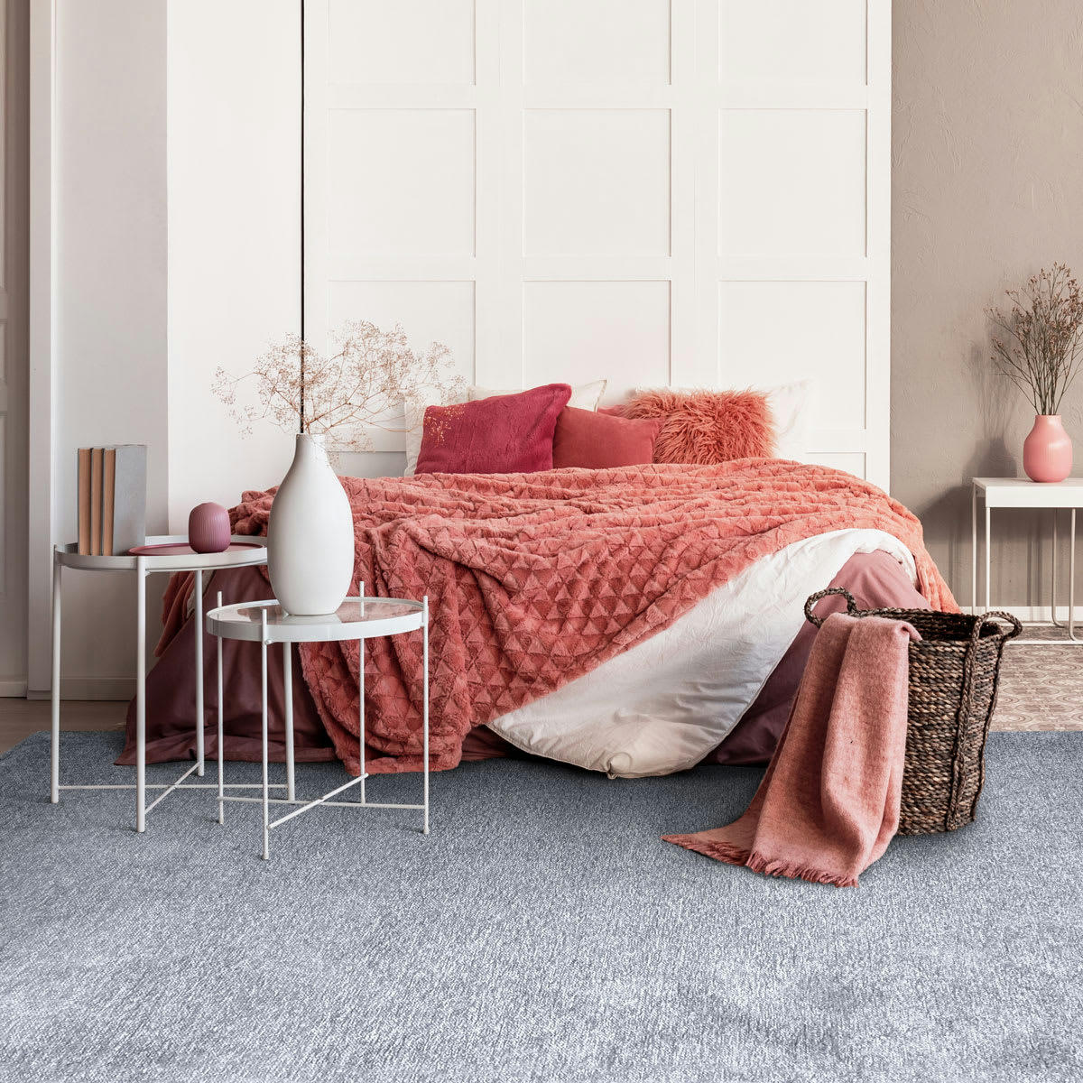 SOLANCE - Tapis lumineux gris clair 160x230