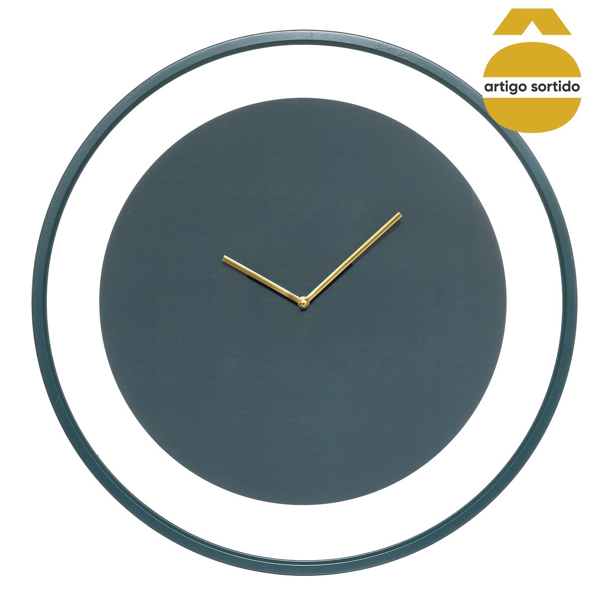 Relógio de parede em metal 58cm