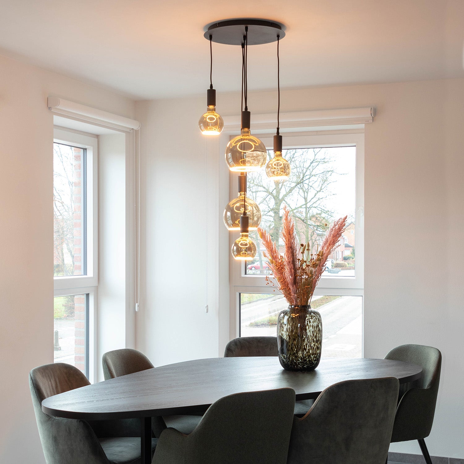 Atmooz Hanglamp Woonkamer Zwart Sapa 5 Floating