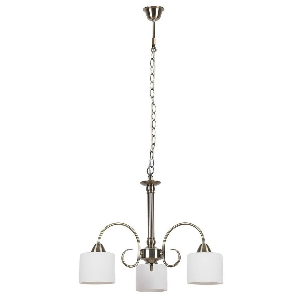 Lampa wisząca antyczny mosiądz Edith 3xE27x40W wym: 100x54x54 cm Rabalux