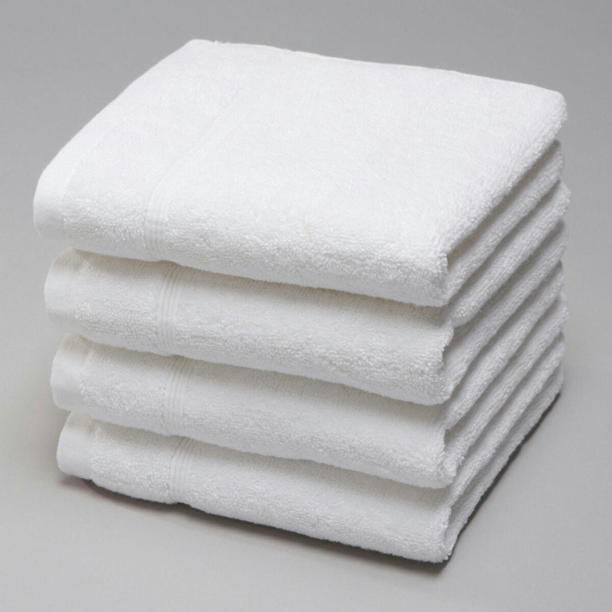 Lot 4 serviettes d'invité éponge 600 g/m², Zavara