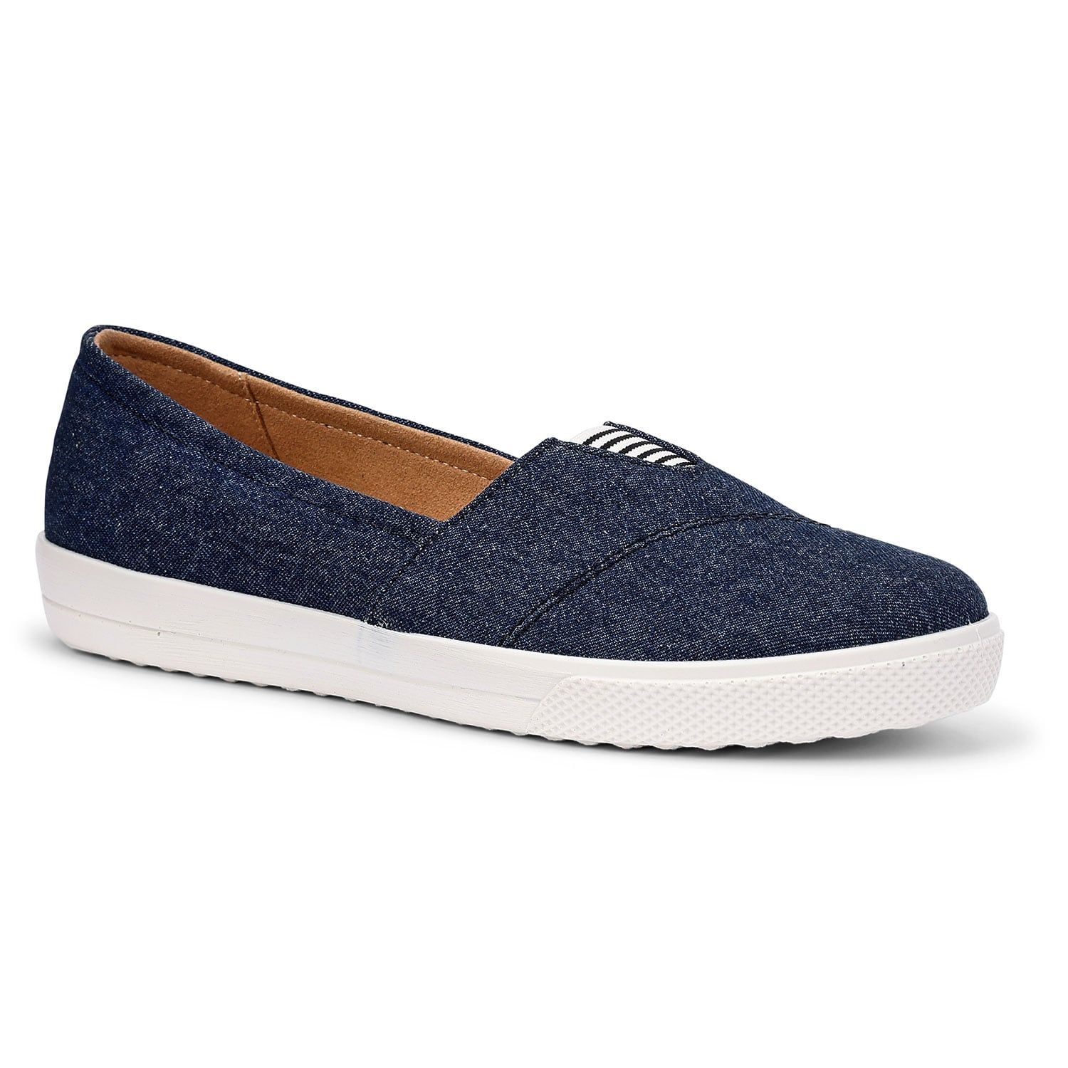 Hotter Wide Fit 'Laurel' Canvas Slip-Ons