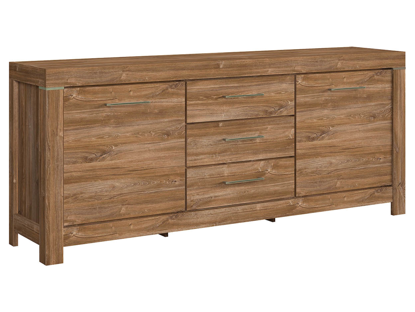Komoda Gent 200 cm z 2 drzwiami i 3 szufladami dąb stirling