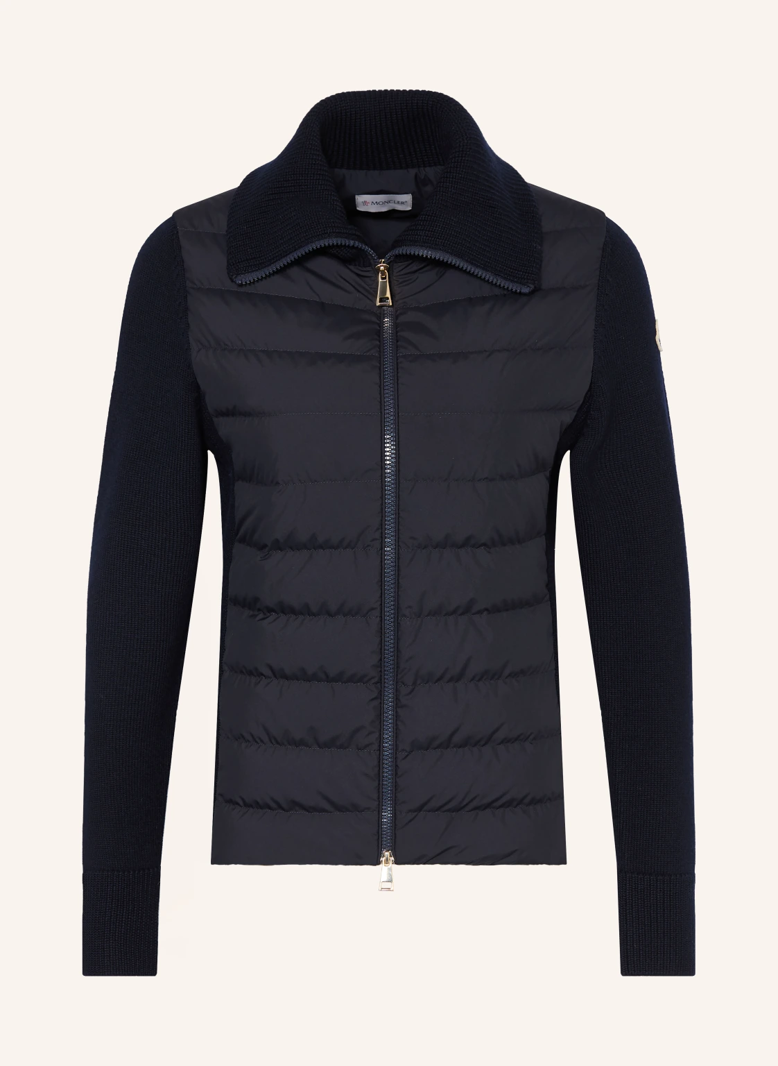 MONCLER Lightweight-Daunenjacke im Materialmix