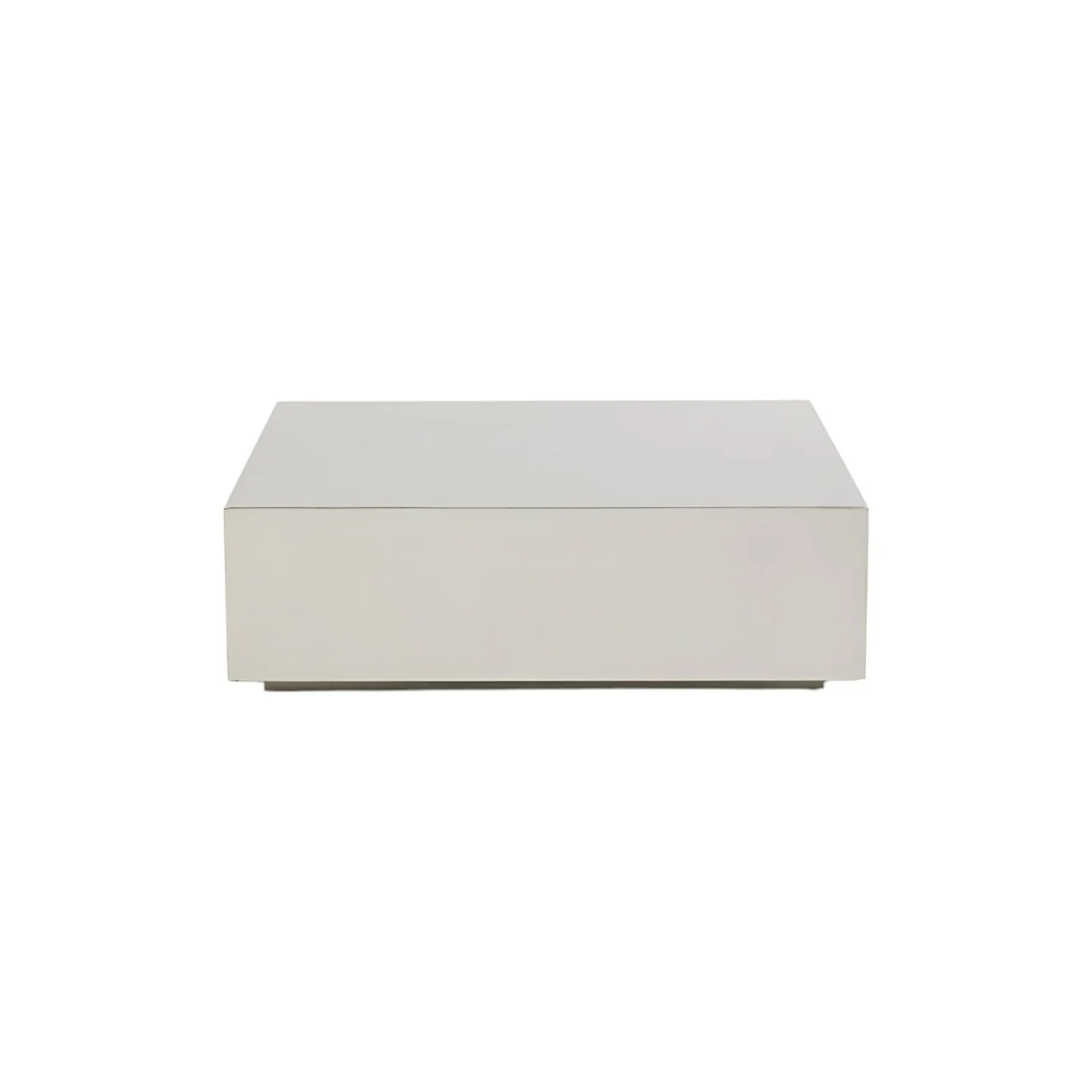 Modern Brushed Silver Stainless Steel Coffee Table