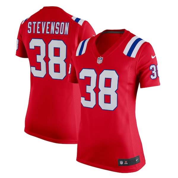 Rhamondre Stevenson New England Patriots Nike Women's Alternate Game Player Jersey - Red/White